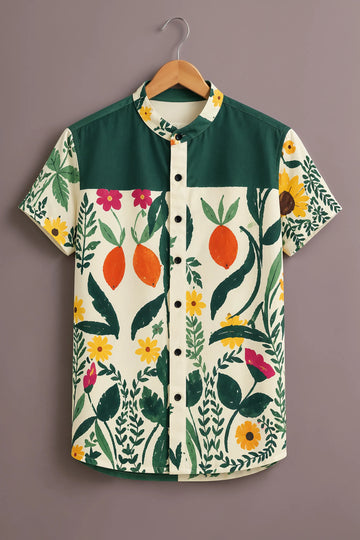 Men's Green Lemon Citrus Shirt