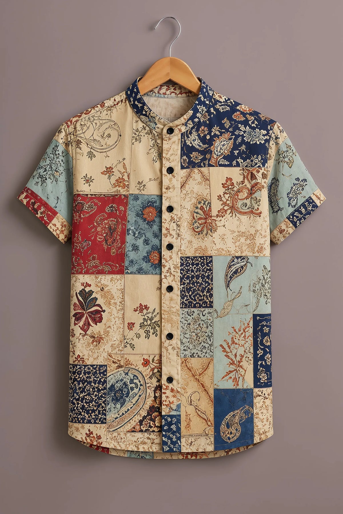 Classic Paisley Patchwork Shirt