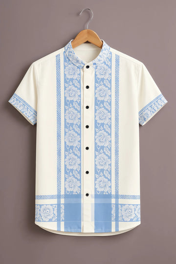 Men's Cream Sky Floral Shirt