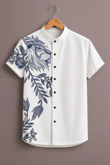 Men's Botanical Line Art Shirt