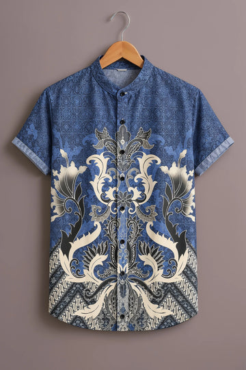 Blue Imperial Ornamental Shirt