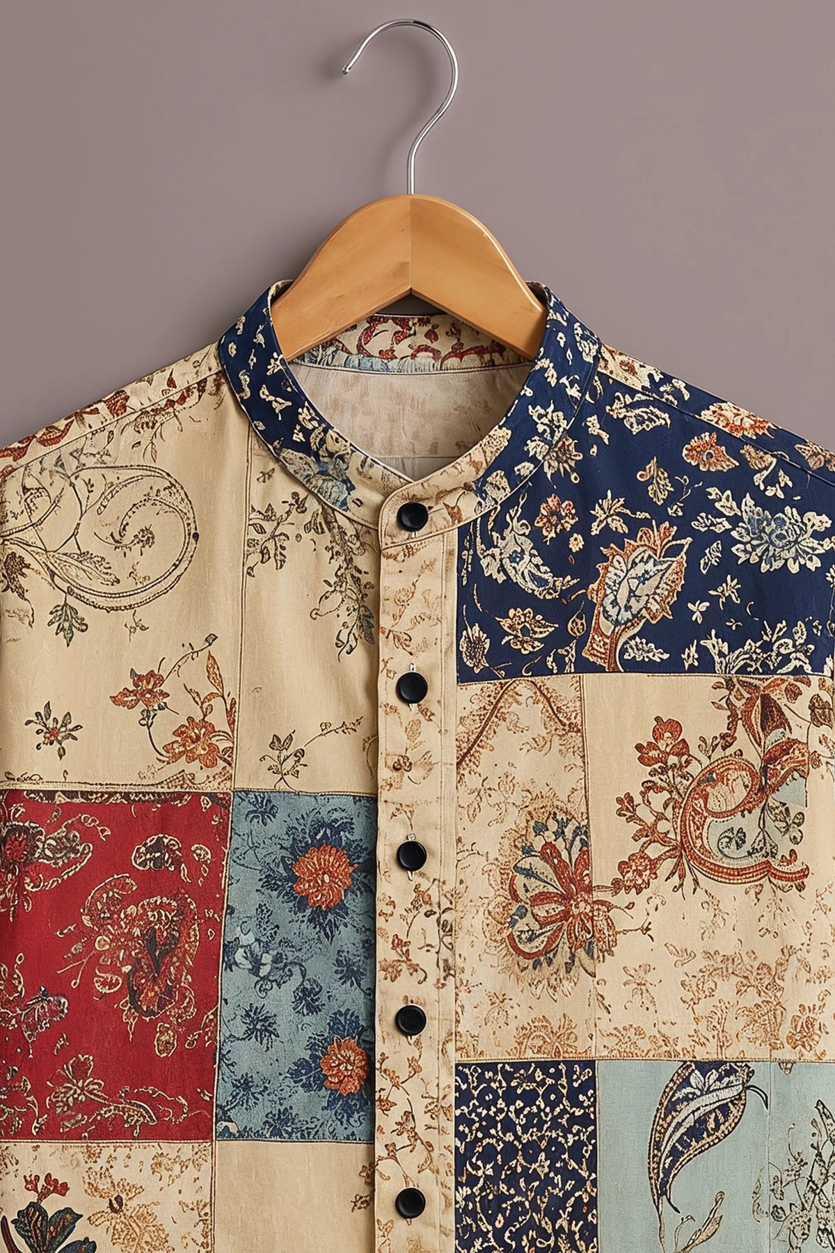 Classic Paisley Patchwork Shirt