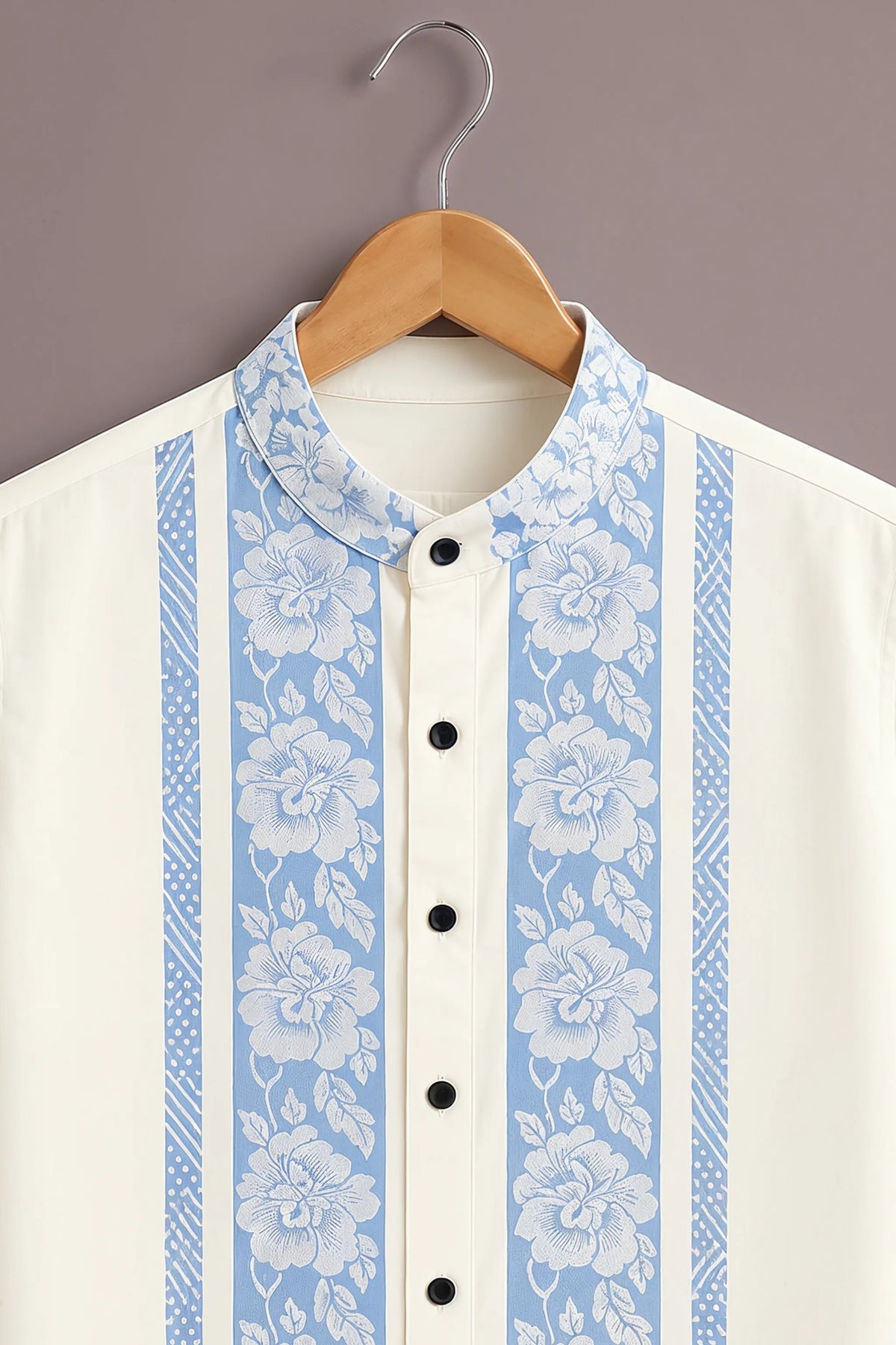 Men's Cream Sky Floral Shirt