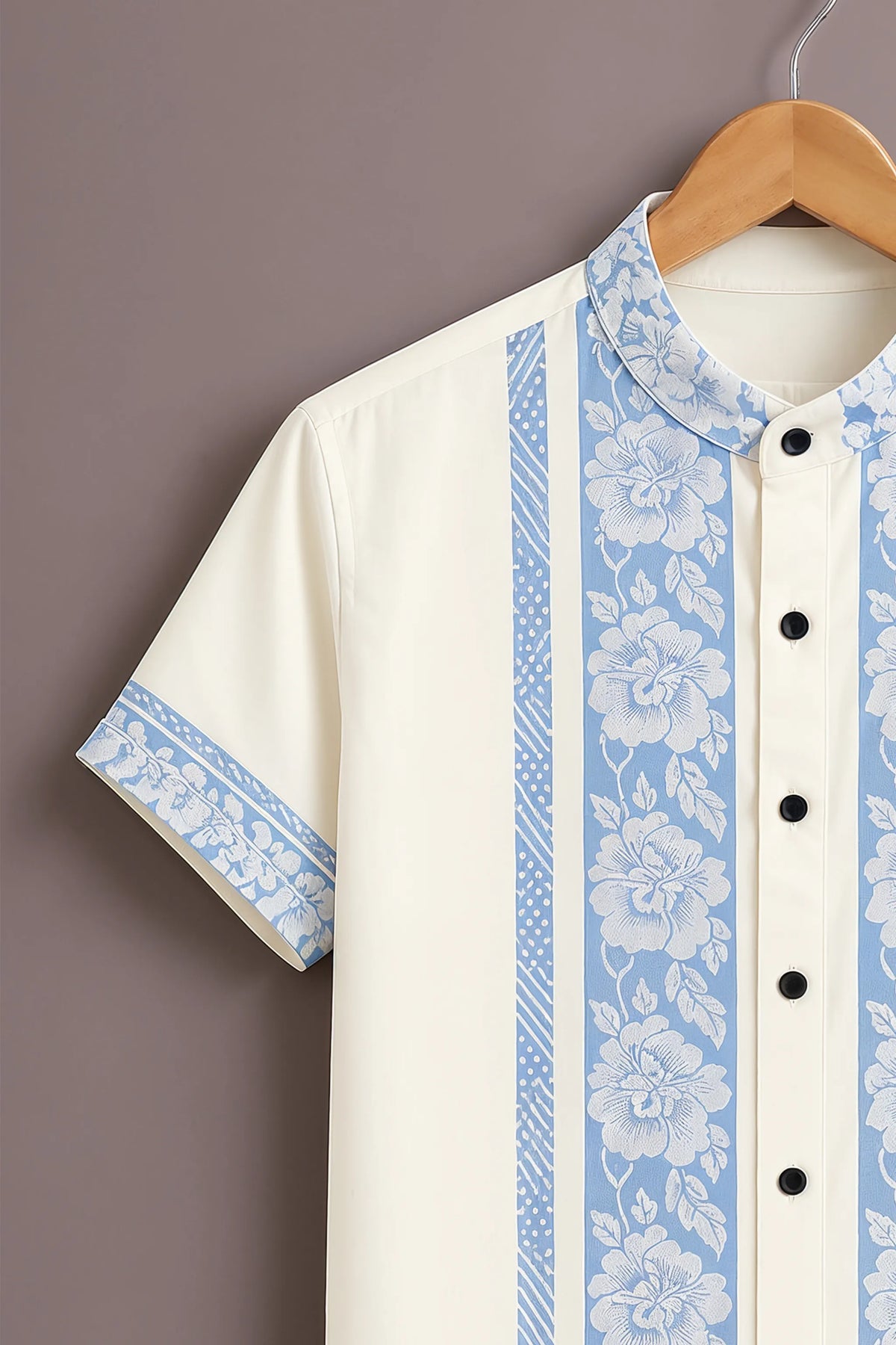 Men's Cream Sky Floral Shirt